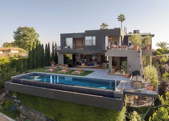 This Villa Is Located In Bel Air A Neighborhood In Los Angeles